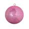 8&#x22; Bubblegum Pink Mirrored Glass Disco Ball Christmas Ornament